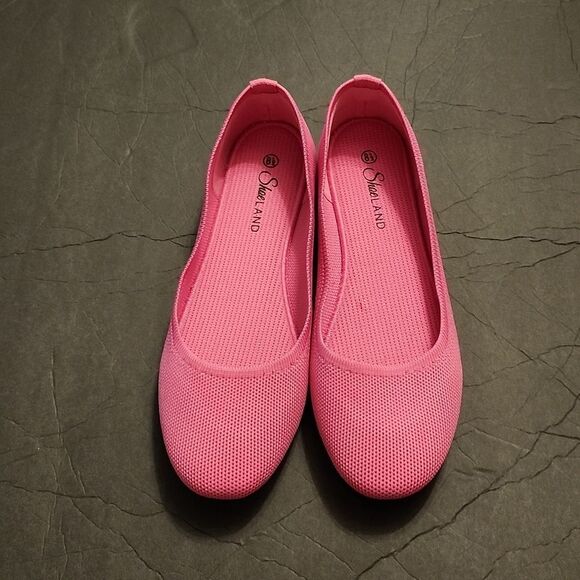 BRAND NEW SHOE LAND EVER MEMORY ROUND TOE KNITTEED WOMEN'S FLAT SHOE - Picture 3 of 16